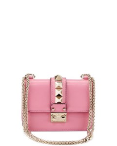 valentino lock micro mini shoulder bag in pink