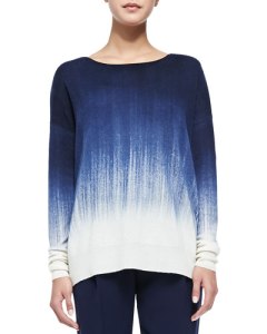 vince painted ombre knit sweater