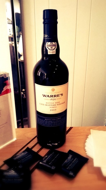 Warre's Vintage Port 2003 Wine bottle at Real Simple Magazine's Beauty and Balance Event